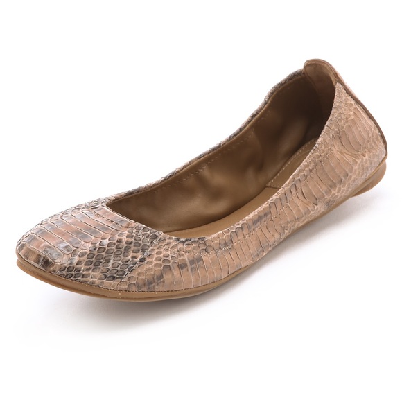 Tory Burch Shoes - Tory Burch Eddie snake ballet flats size 8